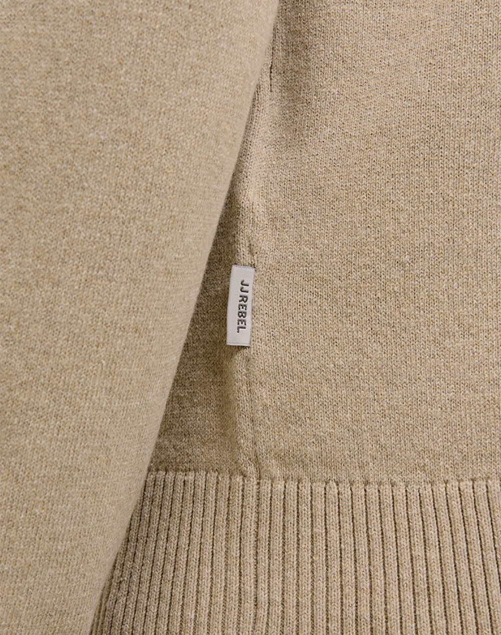 JJRE JREBCALLUM KNIT HALF ZIP SN