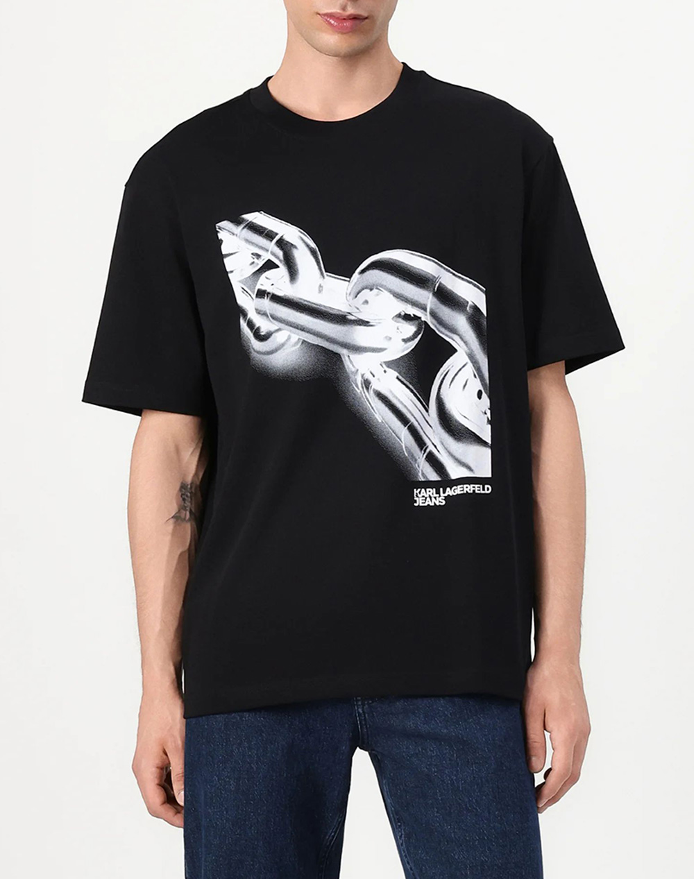 KARL LAGERFELD JEANS KLJ RELAX CHAIN TEE