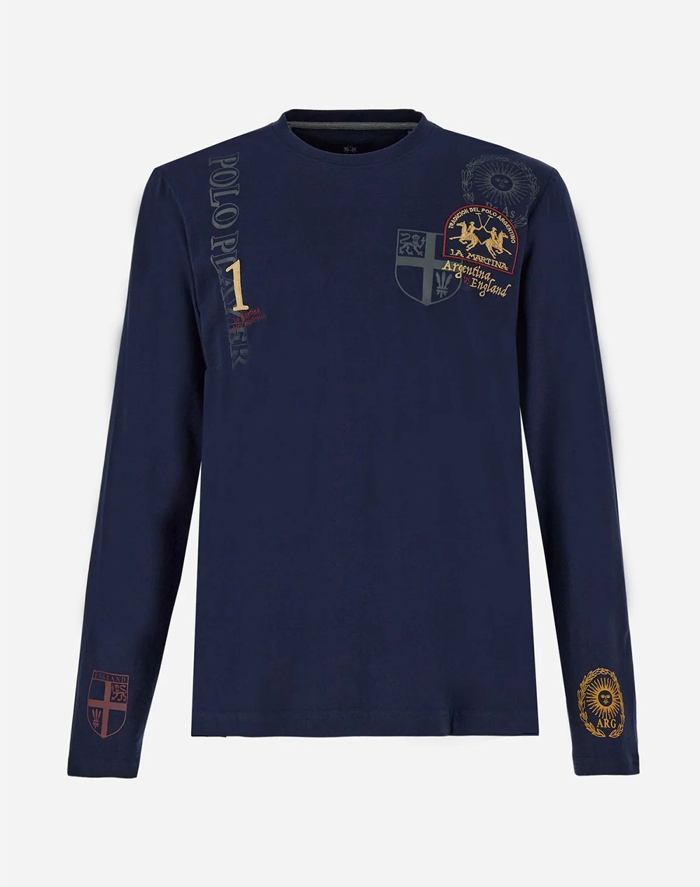 LA MARTINA БЛУЗА T-SHIRT MMMAN L/S T-SHIRT JERSEY