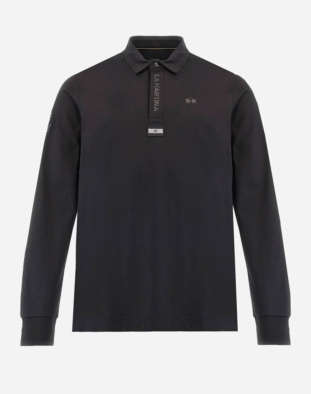 LAMARTINA BLOUSE ПОЛО MM MAN L/S POLO SILKY FINISH JERS