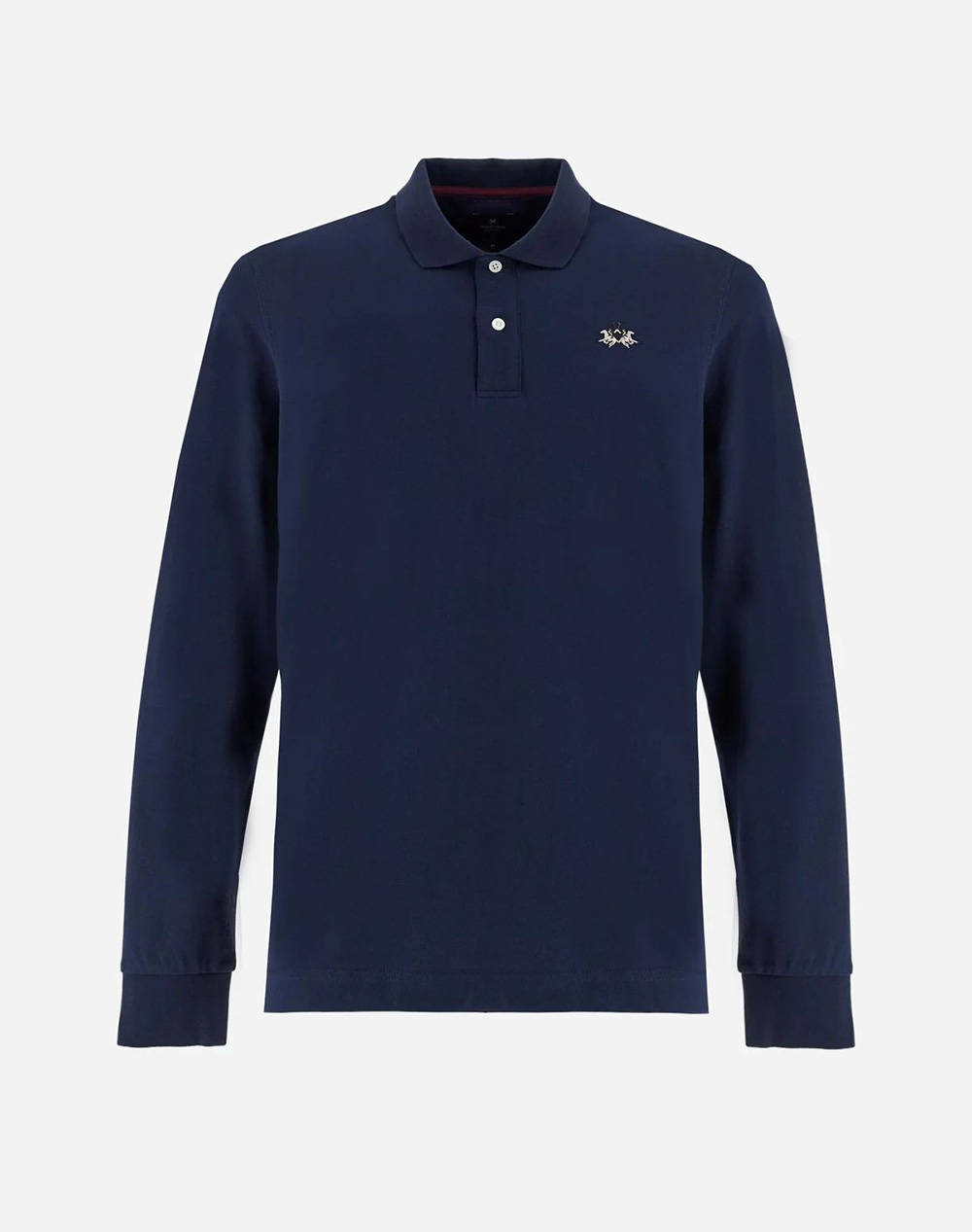 LAMARTINA BLOUSE ПОЛО MM MAN L/S POLO PIQUET STRETCH