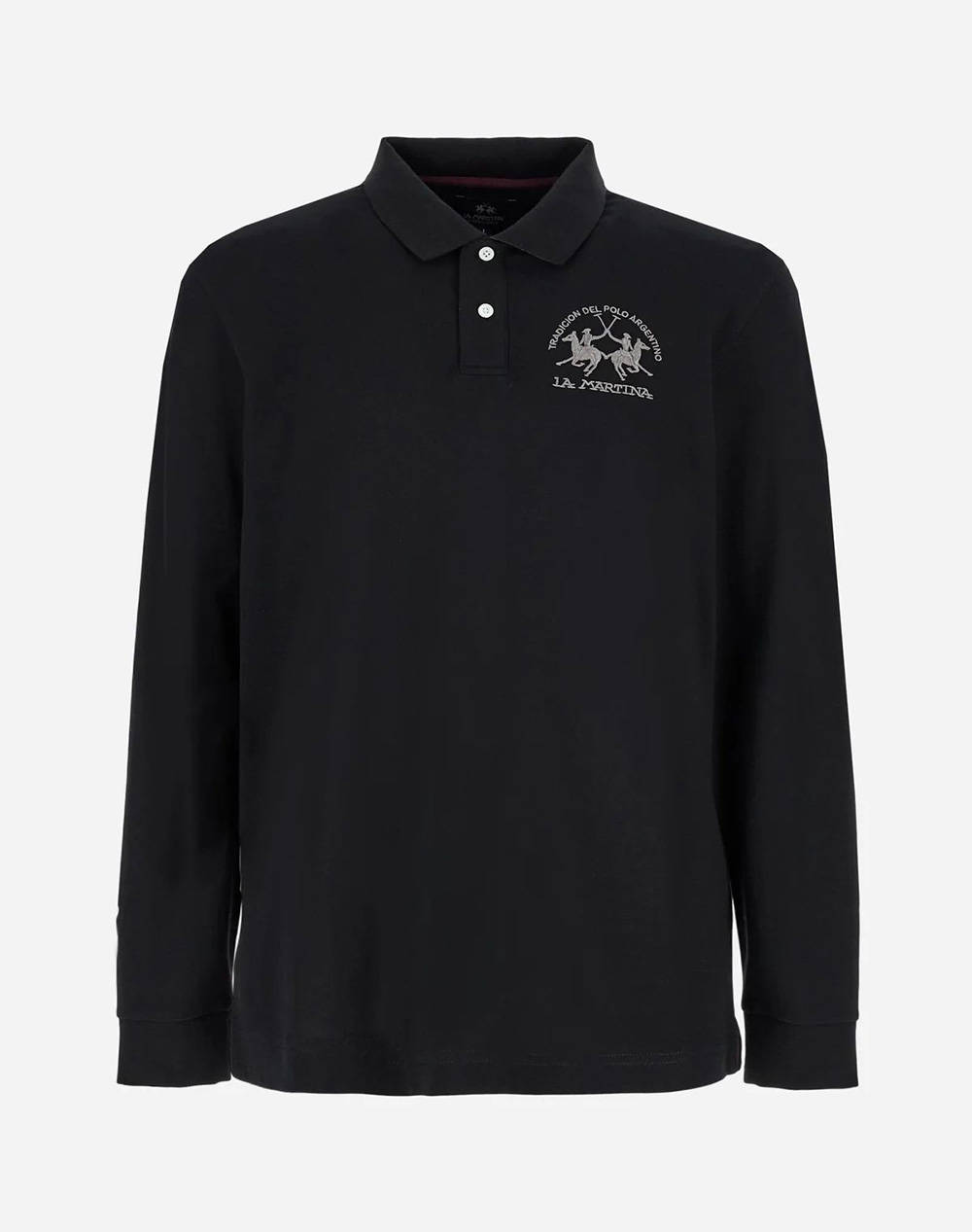 LAMARTINA BLOUSE ПОЛО MM MAN L/S POLO PIQUET STRETCH
