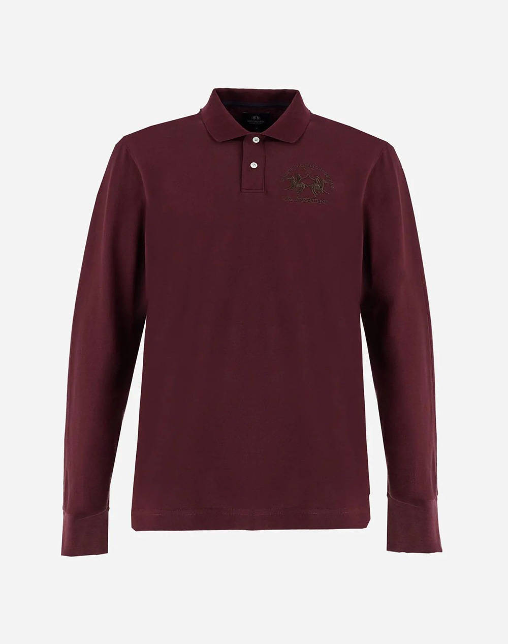 LAMARTINA BLOUSE ПОЛО MM MAN L/S POLO PIQUET STRETCH