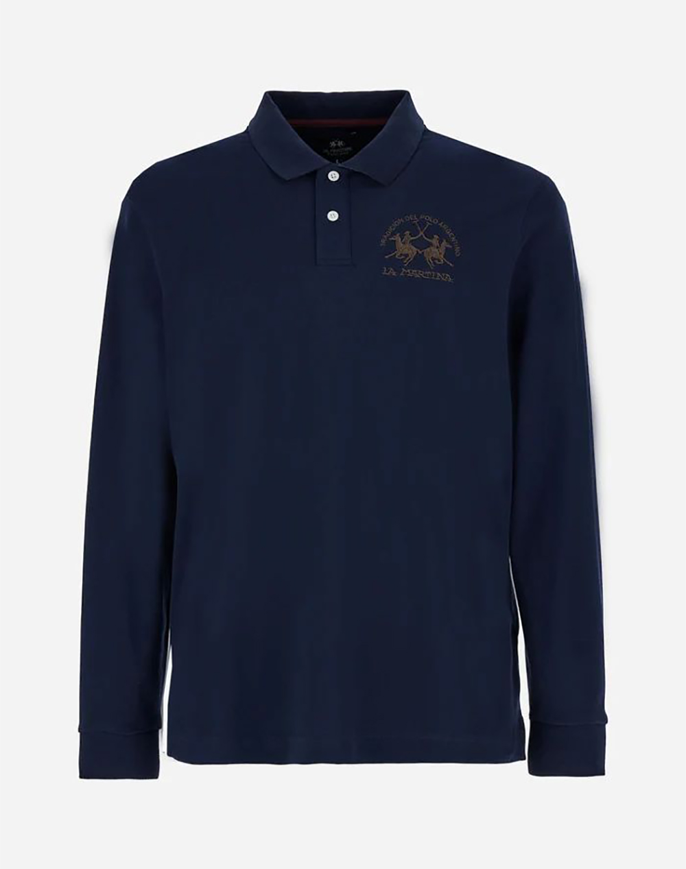 LAMARTINA BLOUSE ПОЛО MM MAN L/S POLO PIQUET STRETCH