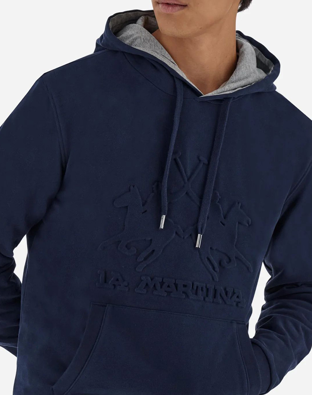 LA MARTINA БЛУЗА SWEATSHIRT MMMAN HOODIE SWEATSHIRT HEAVY FR