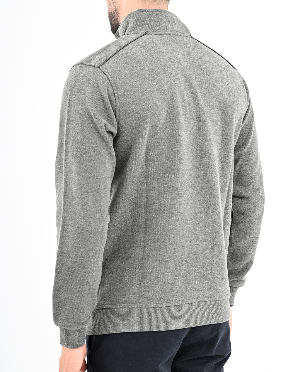 LEXTON SWEATSHIRT POLO ZIP 70%ПАМУК-30%ПОЛИ.