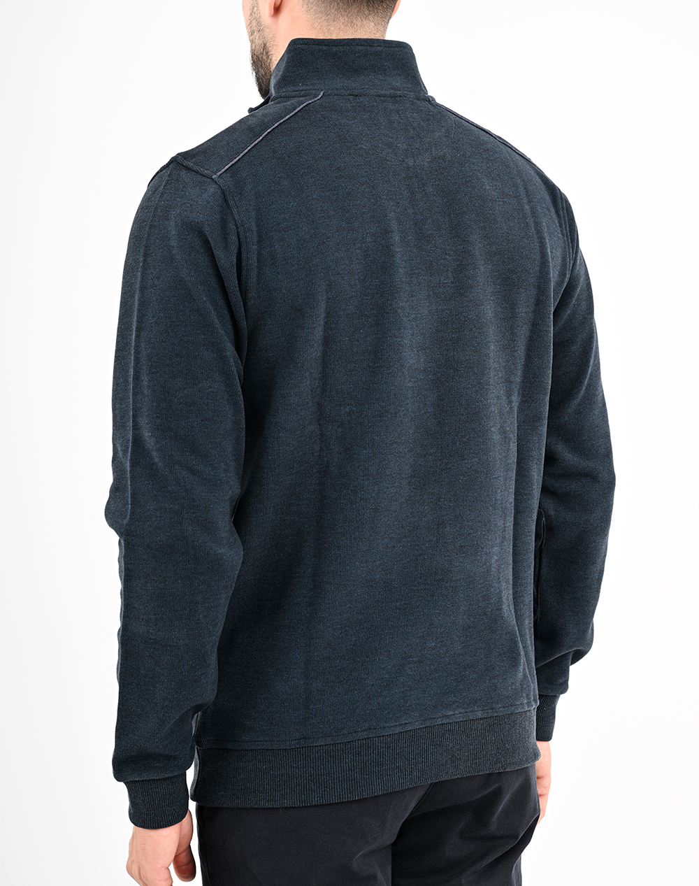 LEXTON SWEATSHIRT POLO ZIP 70%ПАМУК-30%ПОЛИ.
