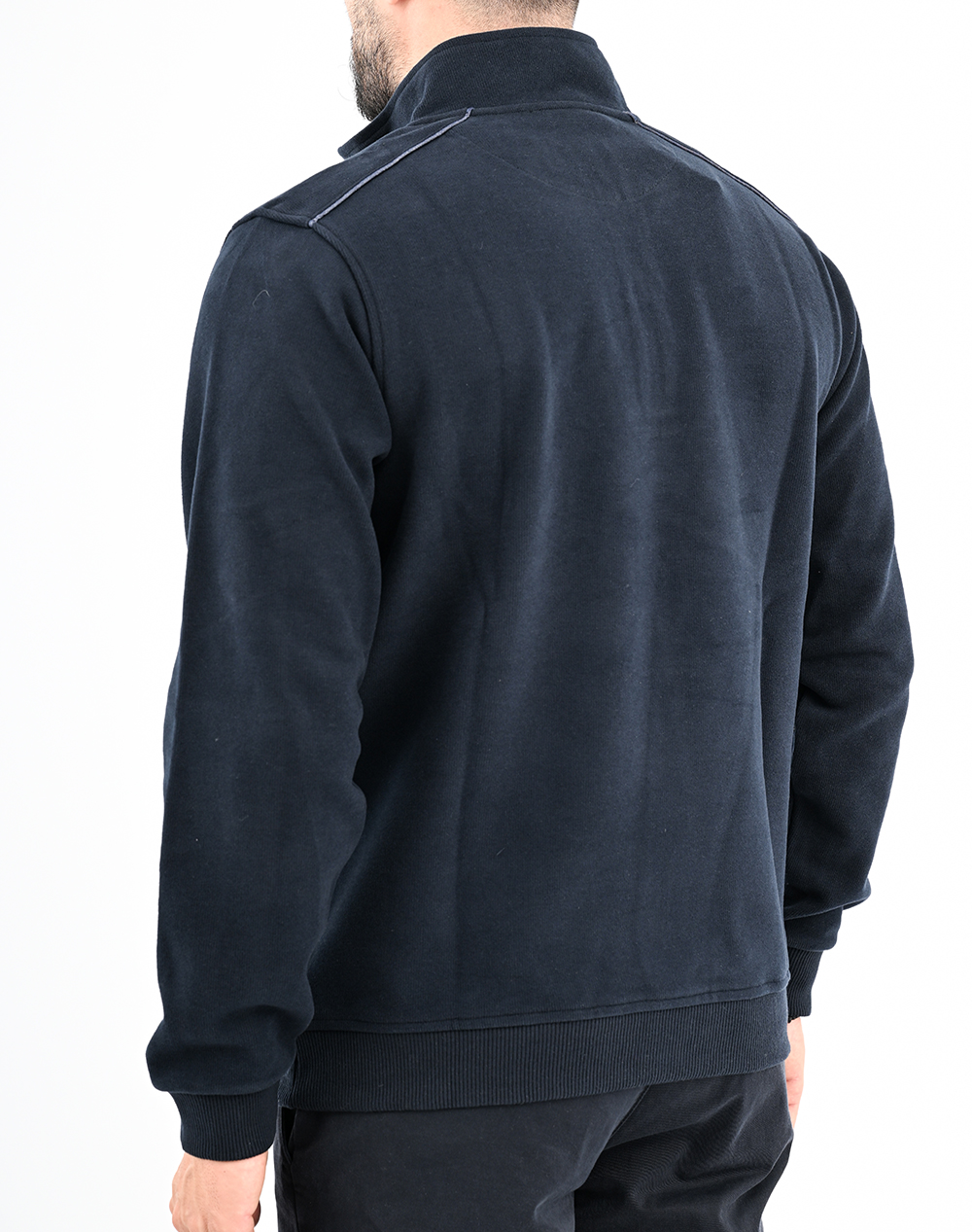 LEXTON SWEATSHIRT POLO ZIP 70%ПАМУК-30%ПОЛИ.