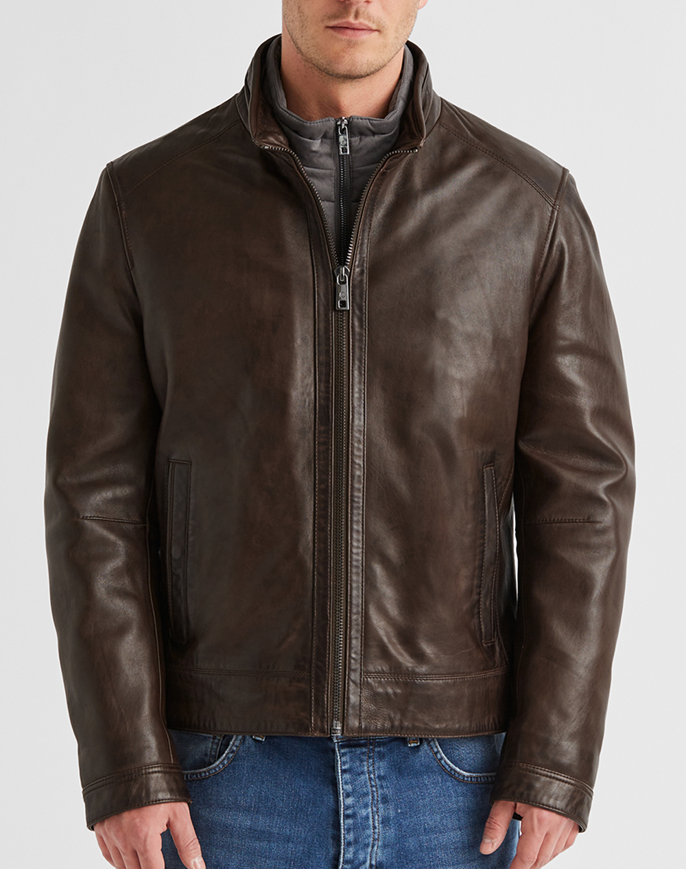 MILESTONE He-Lederjacke Nappa