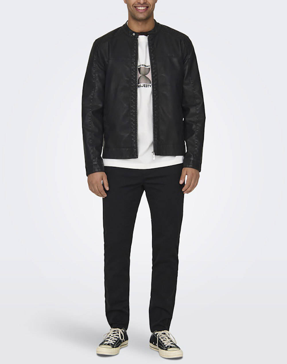 ONLY&SONS ONSMIKE PU RACER JACKET OTW NOOS