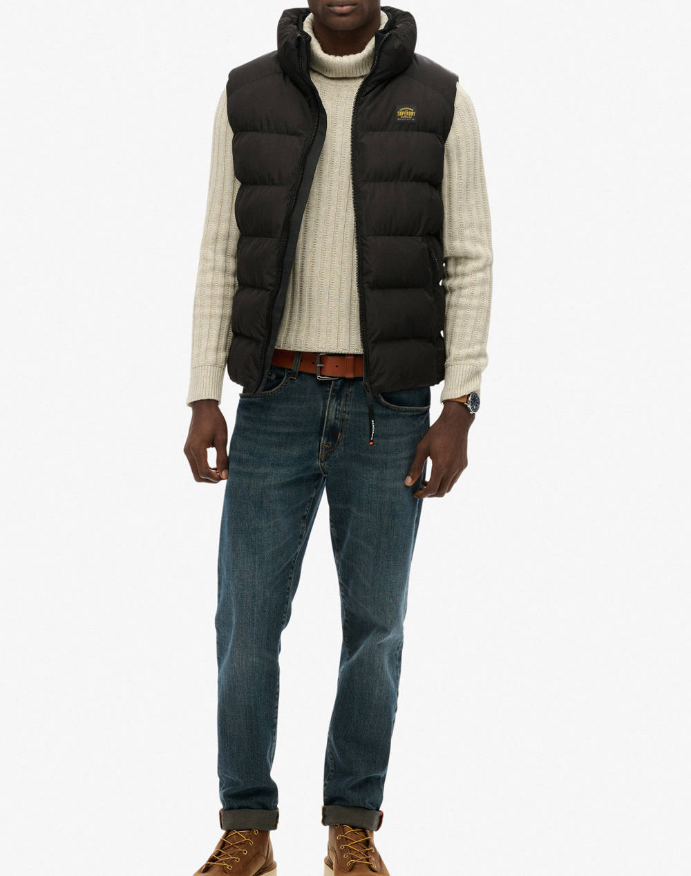 SUPERDRY D1 SDSW SPORTS PUFFER GILET МЪЖКИ ЕЛЕК
