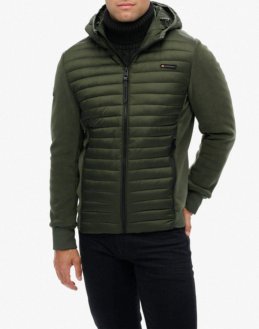 SUPERDRY D1 SDSW HOOD STORM FLEECE HYBRID JKT МЪЖКО ЯКЕ