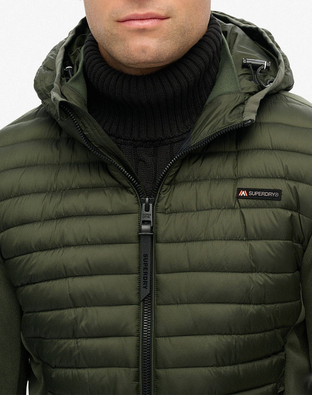 SUPERDRY D1 SDSW HOOD STORM FLEECE HYBRID JKT МЪЖКО ЯКЕ