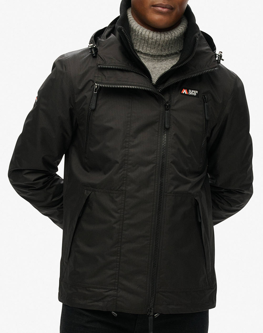 SUPERDRY D1 SDSW HOODED MTN WINDBREAKER JACKET МЪЖКО ЯКЕ