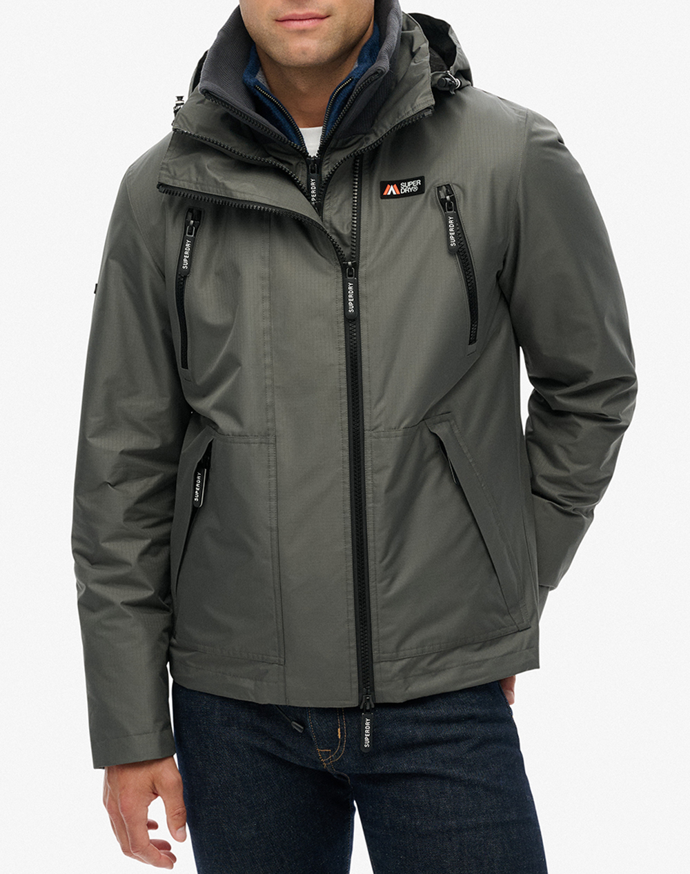 SUPERDRY D1 SDSW HOODED MTN WINDBREAKER JACKET МЪЖКО ЯКЕ