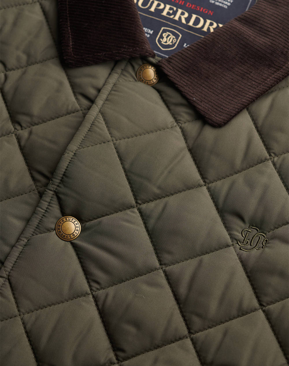 SUPERDRY D3 STUD QUILTED ESTATE COACH JACKET МЪЖКО ЯКЕ