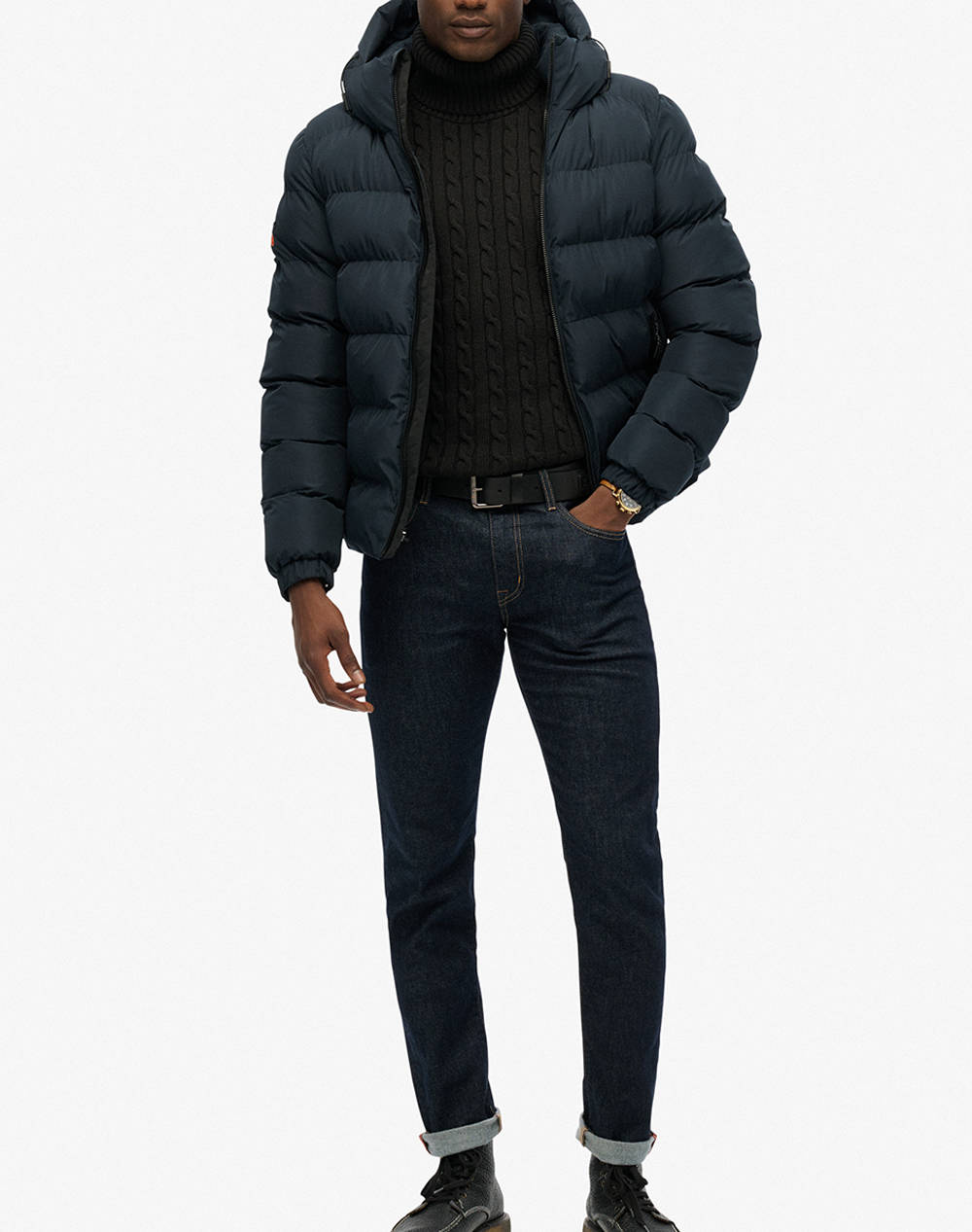 SUPERDRY D1 SDSW HOODED SPORTS PUFFER JACKET МЪЖКО ЯКЕ