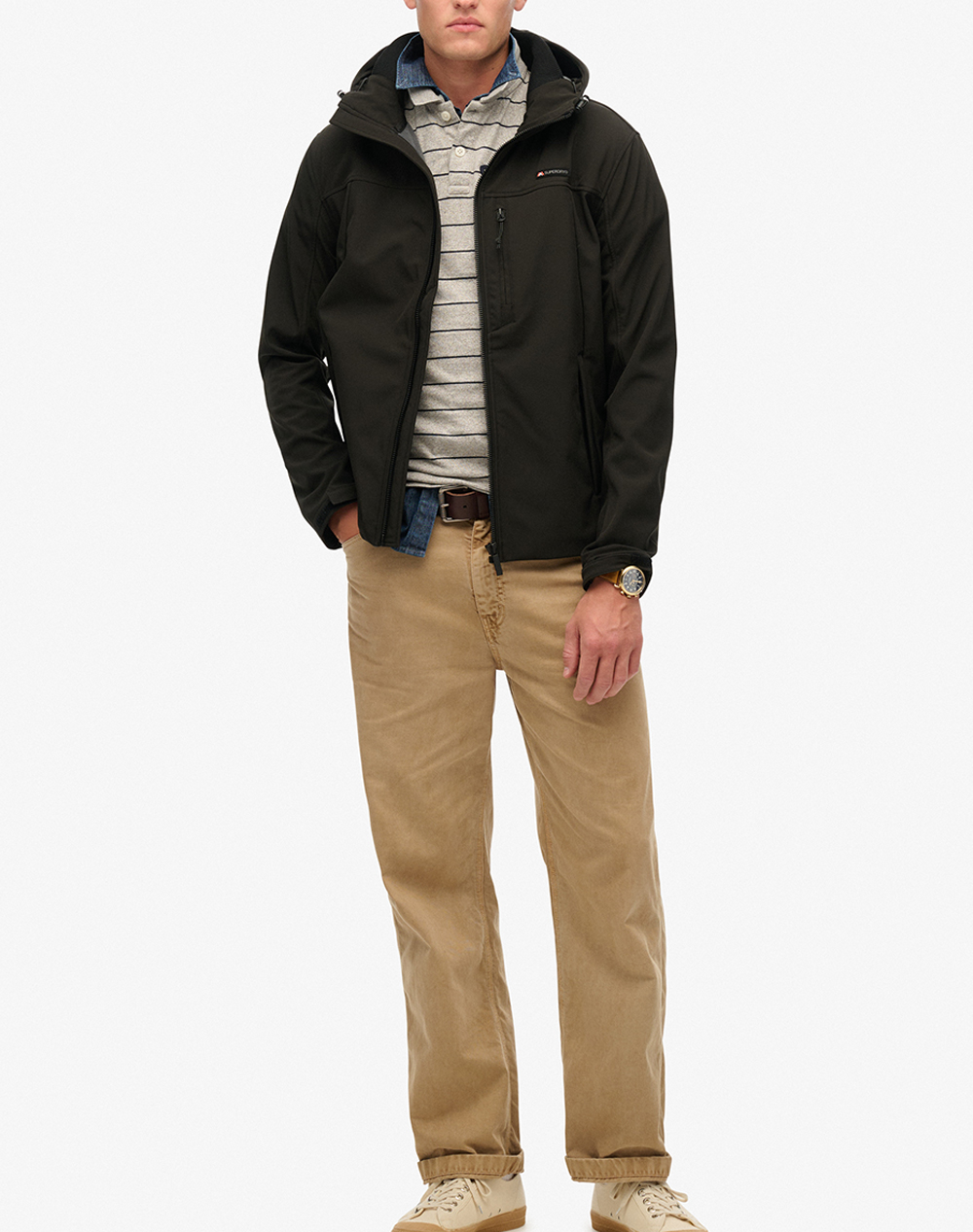 SUPERDRY D1 SDSW HOODED SOFT SHELL TREKKER JKT МЪЖКО ЯКЕ