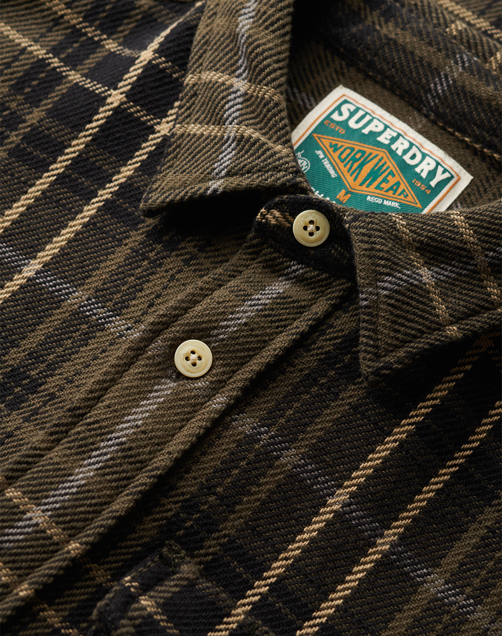 SUPERDRY D3 STUD MERCHANT HEAVY CHECKED SHIRT МЪЖКА РИЗА