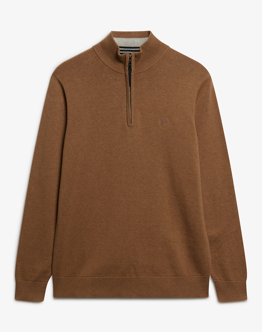 SUPERDRY D1 STUD ESSENTIALS COTTON HALF ZIP Мъжки плетен пуловер