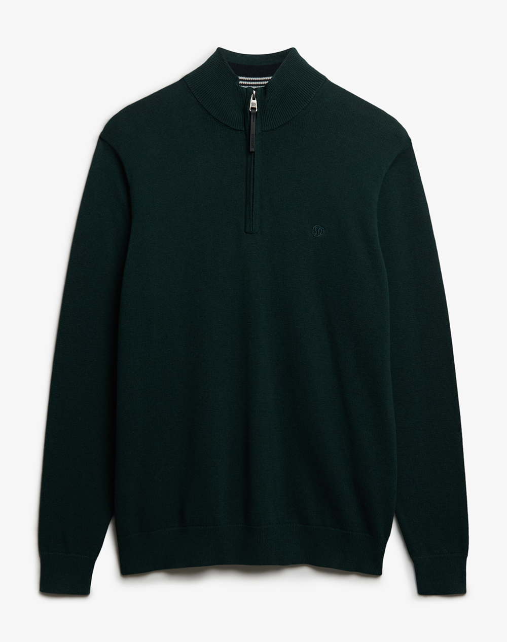 SUPERDRY D1 STUD ESSENTIALS COTTON HALF ZIP Мъжки плетен пуловер