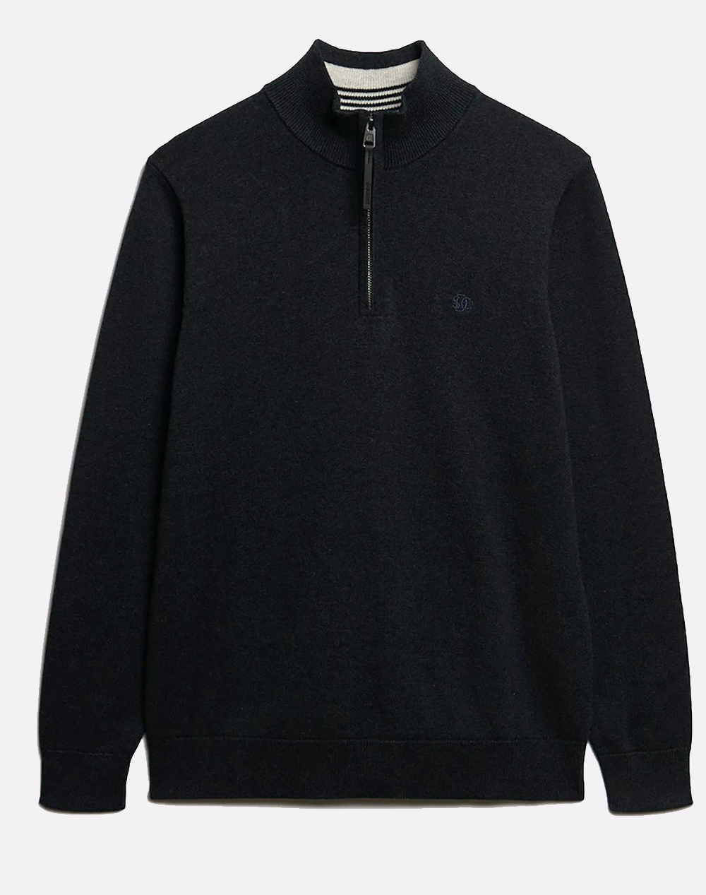 SUPERDRY D1 STUD ESSENTIALS COTTON HALF ZIP Мъжки плетен пуловер