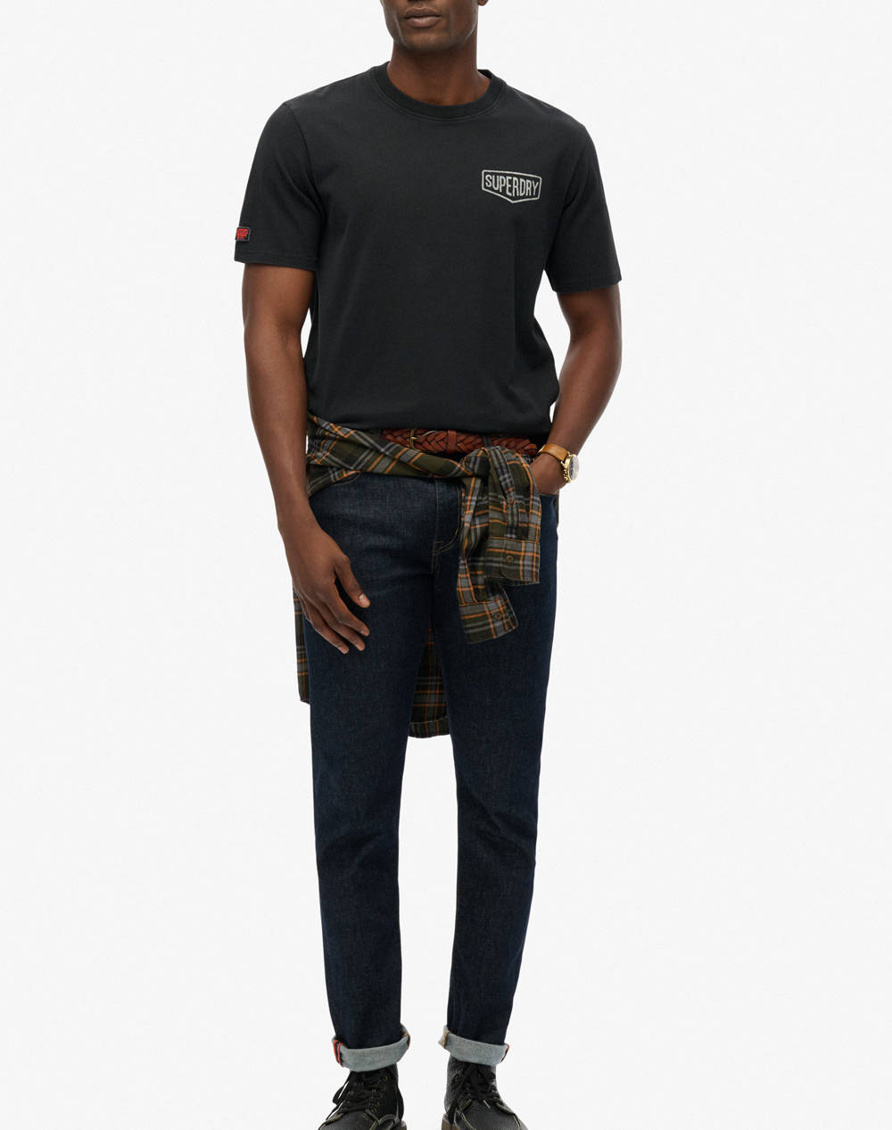 SUPERDRY D2 OVIN WORK TAB LOOSE TEE MENS T-SHIRT
