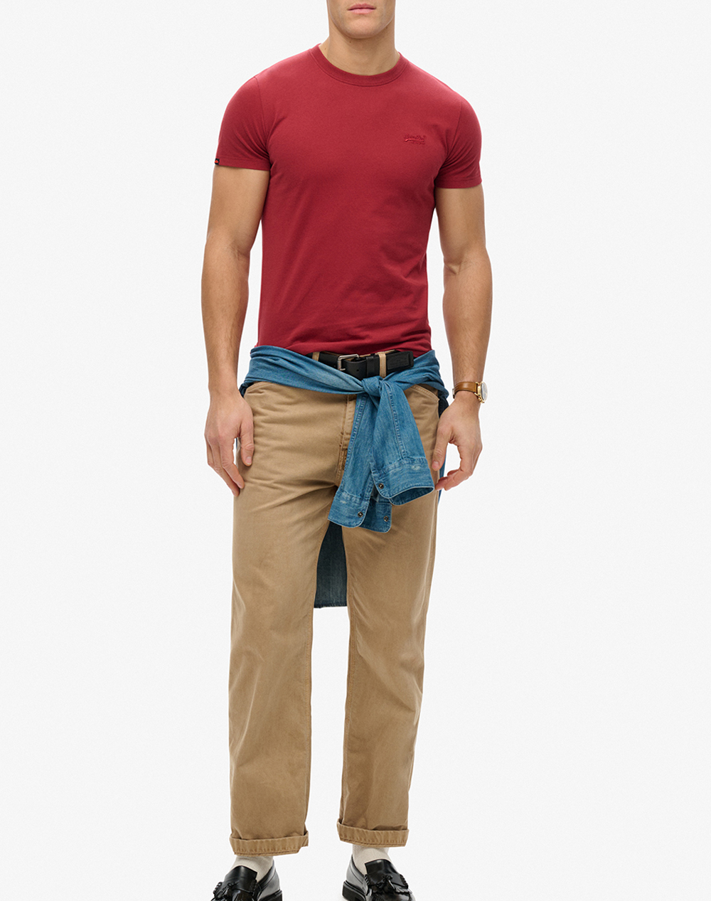 SUPERDRY D1 ESSENTIAL LOGO EMB TEE МЪЖКА ТЕНИСКА