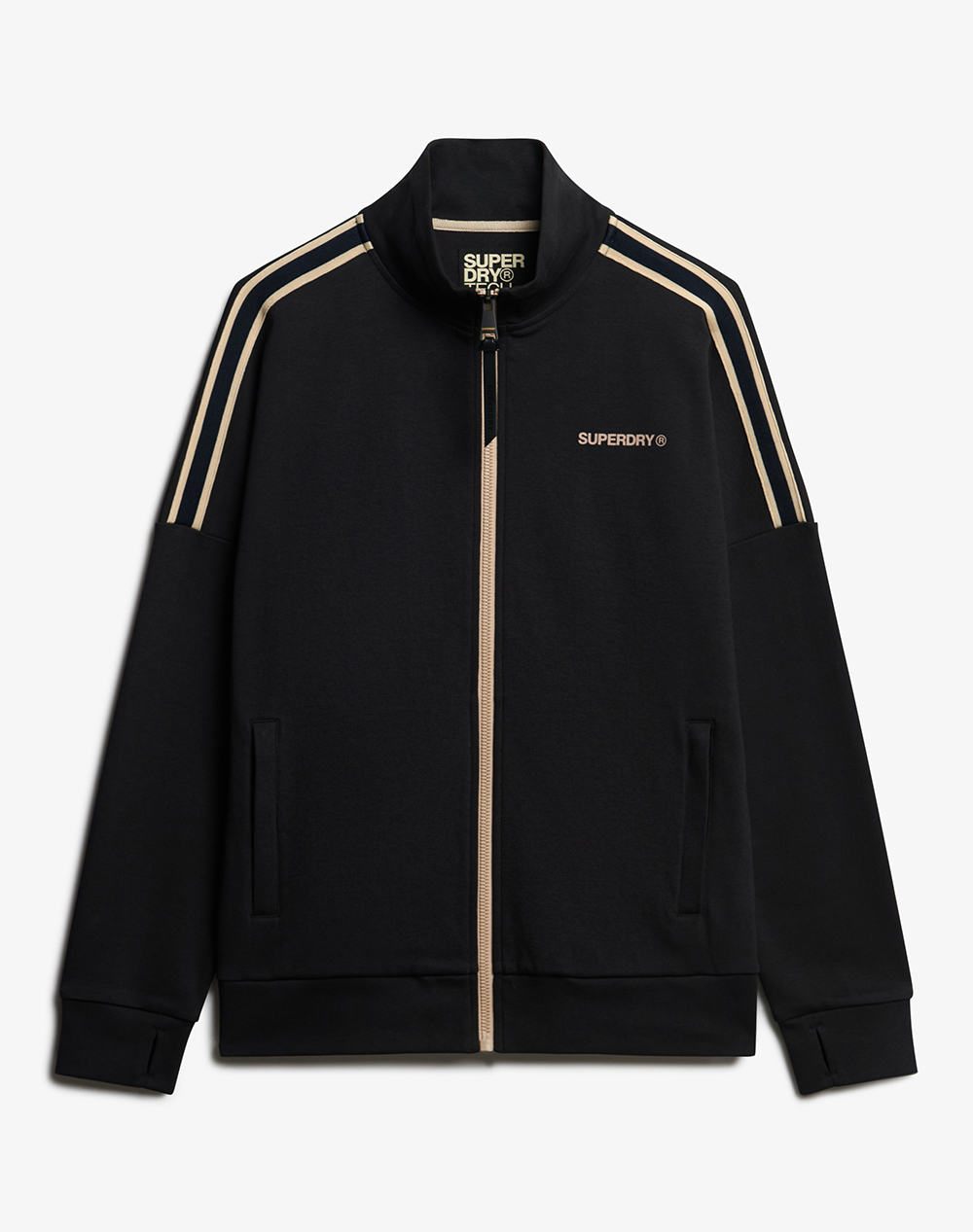 SUPERDRY D2 OVIN TECH CULT LOOSE TRACK TOPМЪЖКИ СУИТШЪРТ