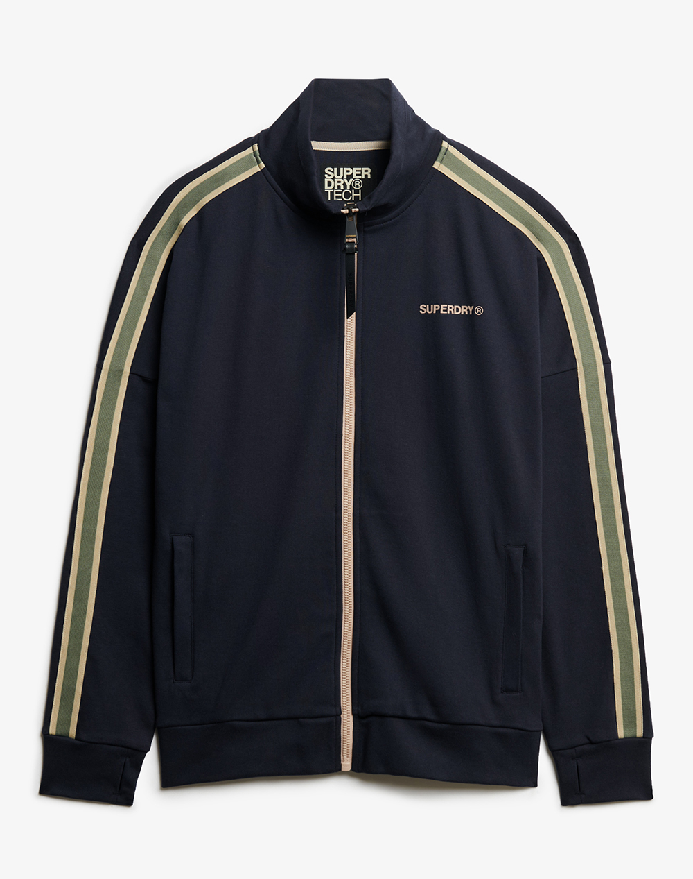 SUPERDRY D2 OVIN TECH CULT LOOSE TRACK TOPМЪЖКИ СУИТШЪРТ