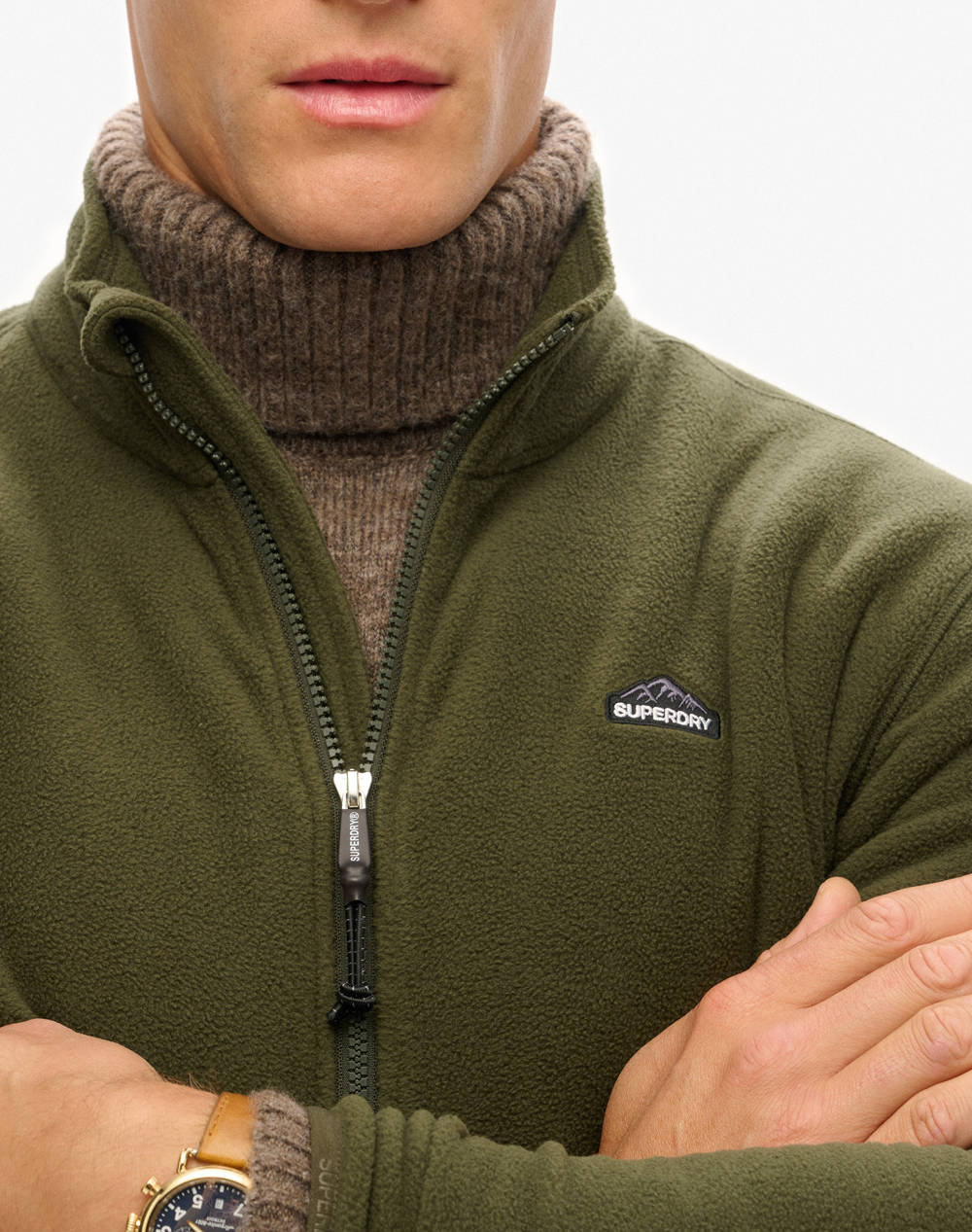 SUPERDRY D1 OVIN POLAR FLEECE FULL ZIP MENS SWEATSHIRT