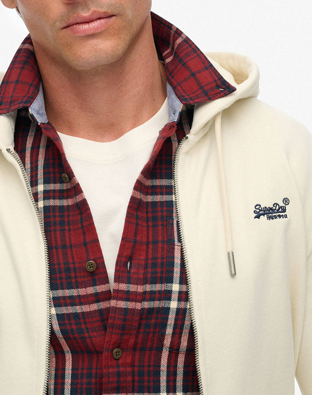 SUPERDRY D1 OVIN ESSENTIAL LOGO ZIP HOODIE HB MENS SWEATSHIRT