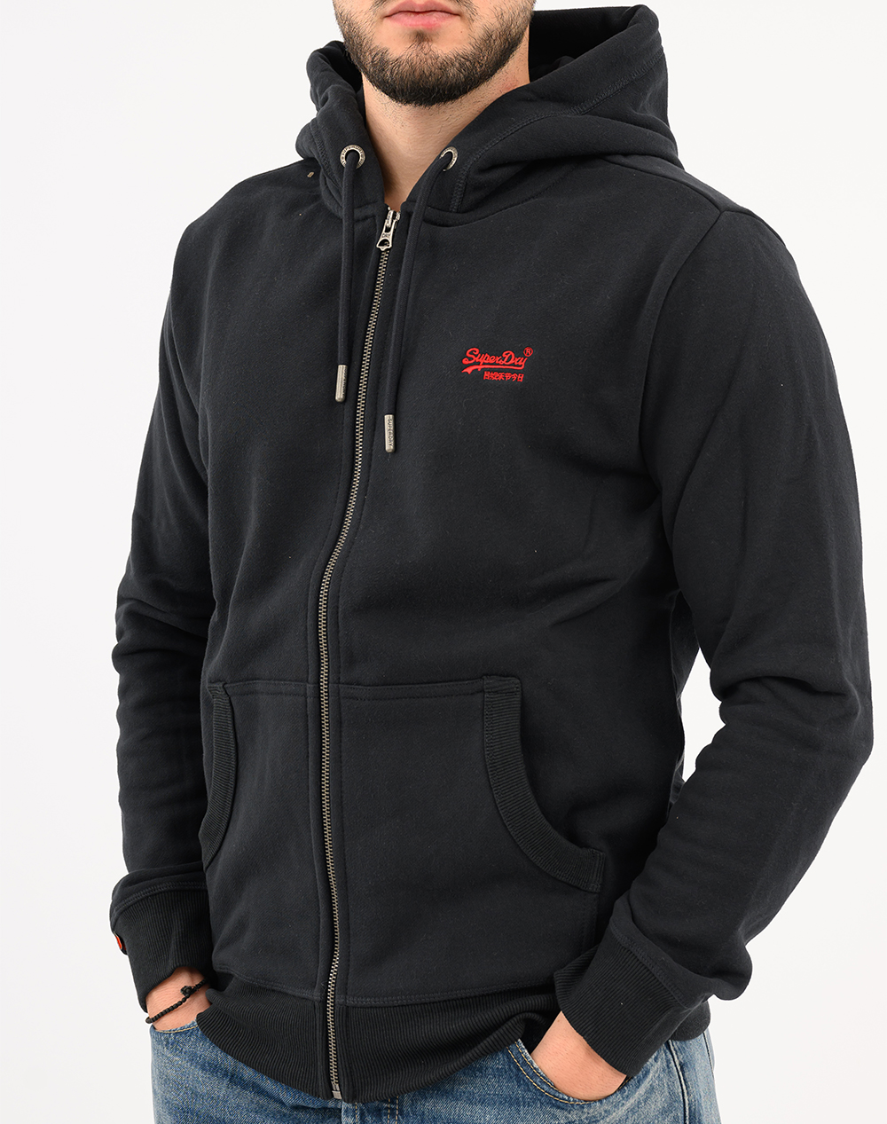 SUPERDRY D1 OVIN ESSENTIAL LOGO ZIP HOODIE HB MENS SWEATSHIRT