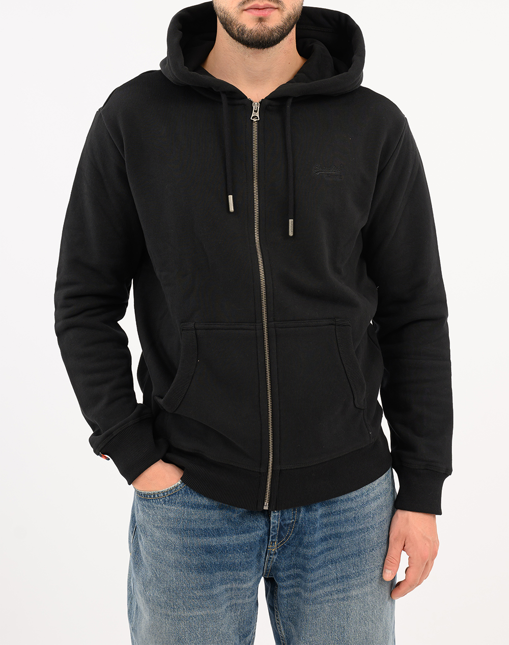 SUPERDRY D1 OVIN ESSENTIAL LOGO ZIP HOODIE HB MENS SWEATSHIRT