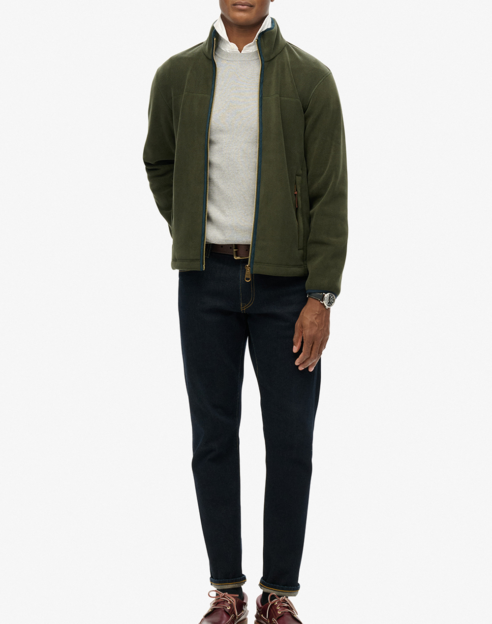 SUPERDRY D3 OVIN ESTATE FULL ZIP FLEECEМЪЖКИ СУИТШЪРТ