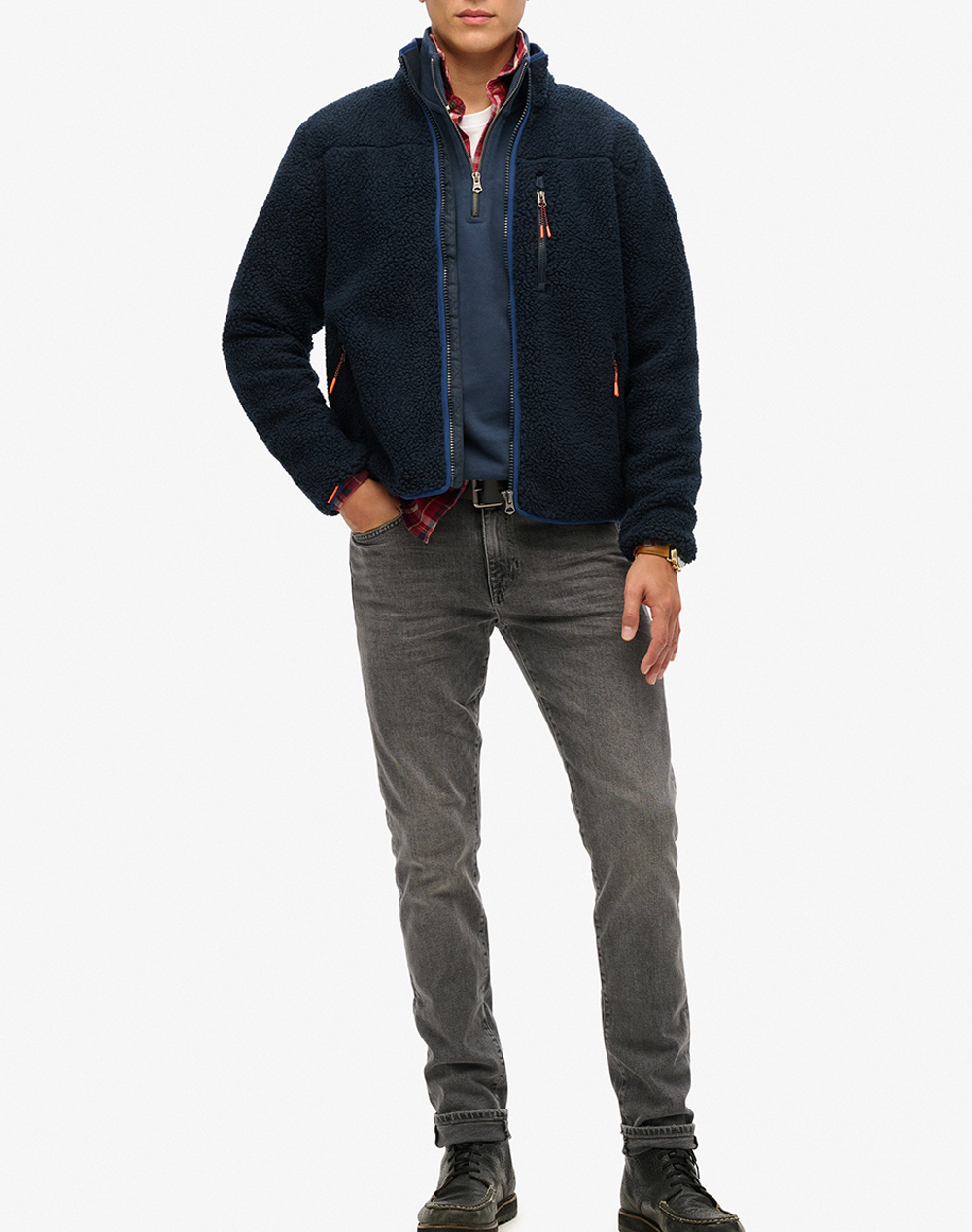 SUPERDRY D2 OVIN OUTDOOR FULL ZIP FLEECE МЪЖКИ СУИТШЪРТ