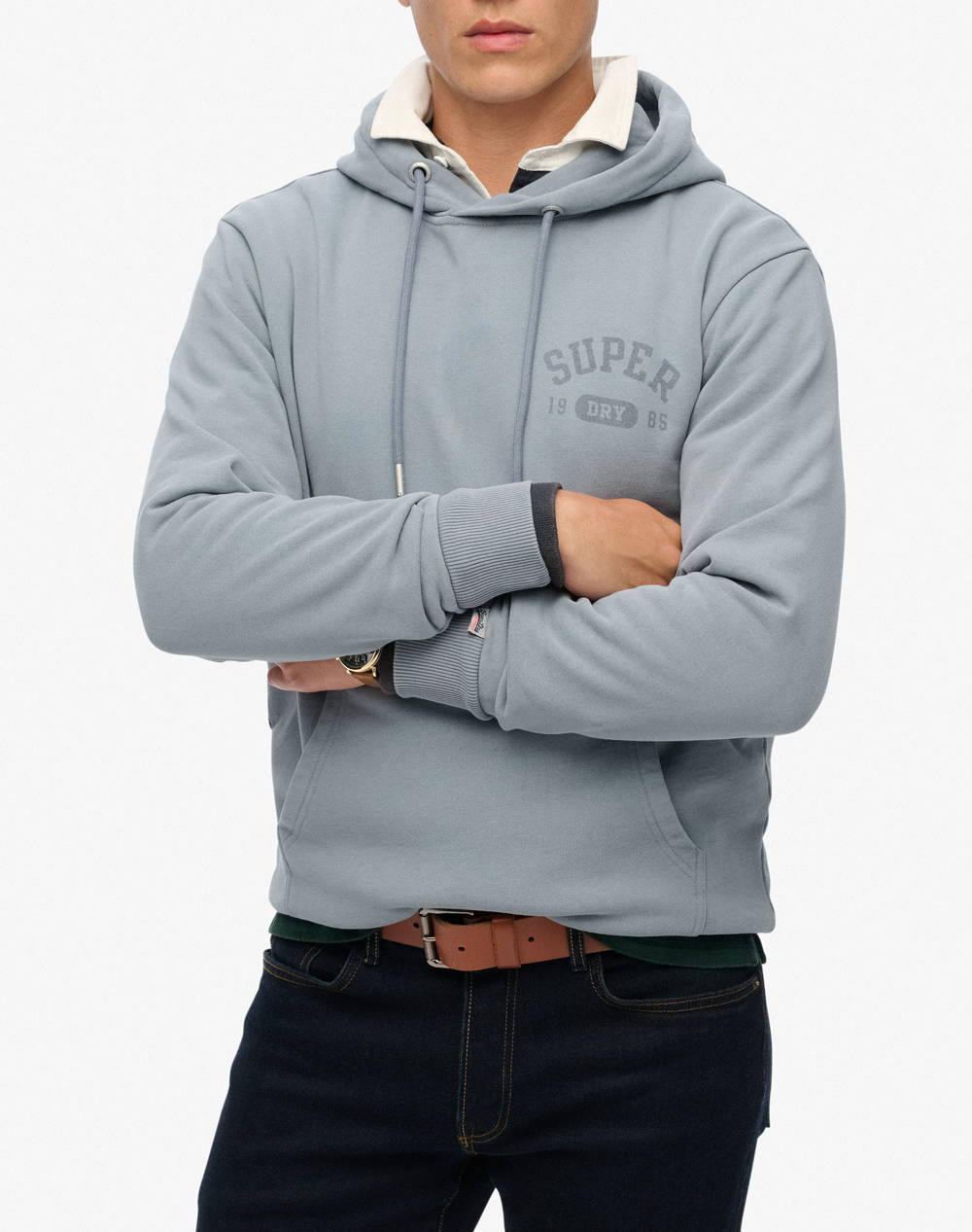 SUPERDRY D1 OVIN ATHLETIC ESS HOODIE MENS SWEATSHIRT