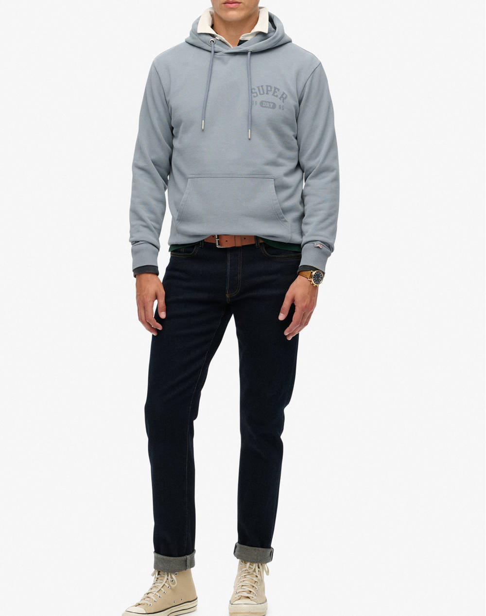 SUPERDRY D1 OVIN ATHLETIC ESS HOODIE MENS SWEATSHIRT