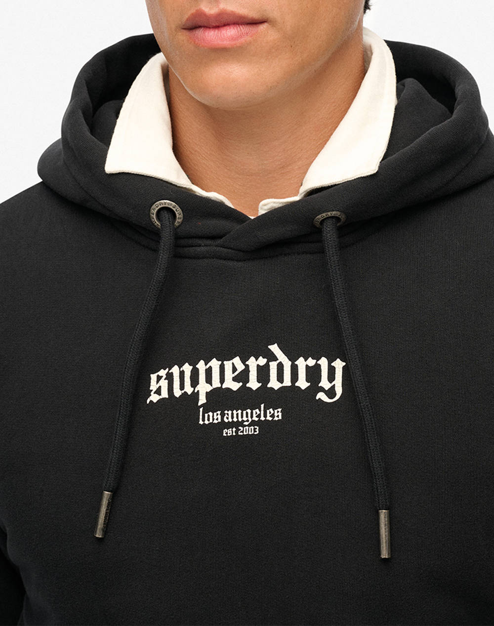 SUPERDRY D2 OVIN TATTOO FLASH LOOSE HOOD МЪЖКИ СУИТШЪРТ