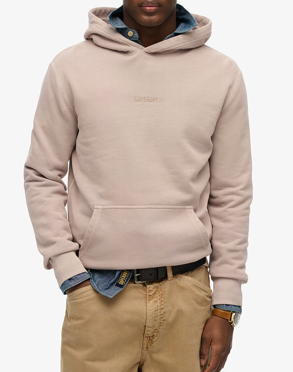 SUPERDRY D1 SDSW MICRO LOGO HOOD МЪЖКИ СУИТШЪРТ