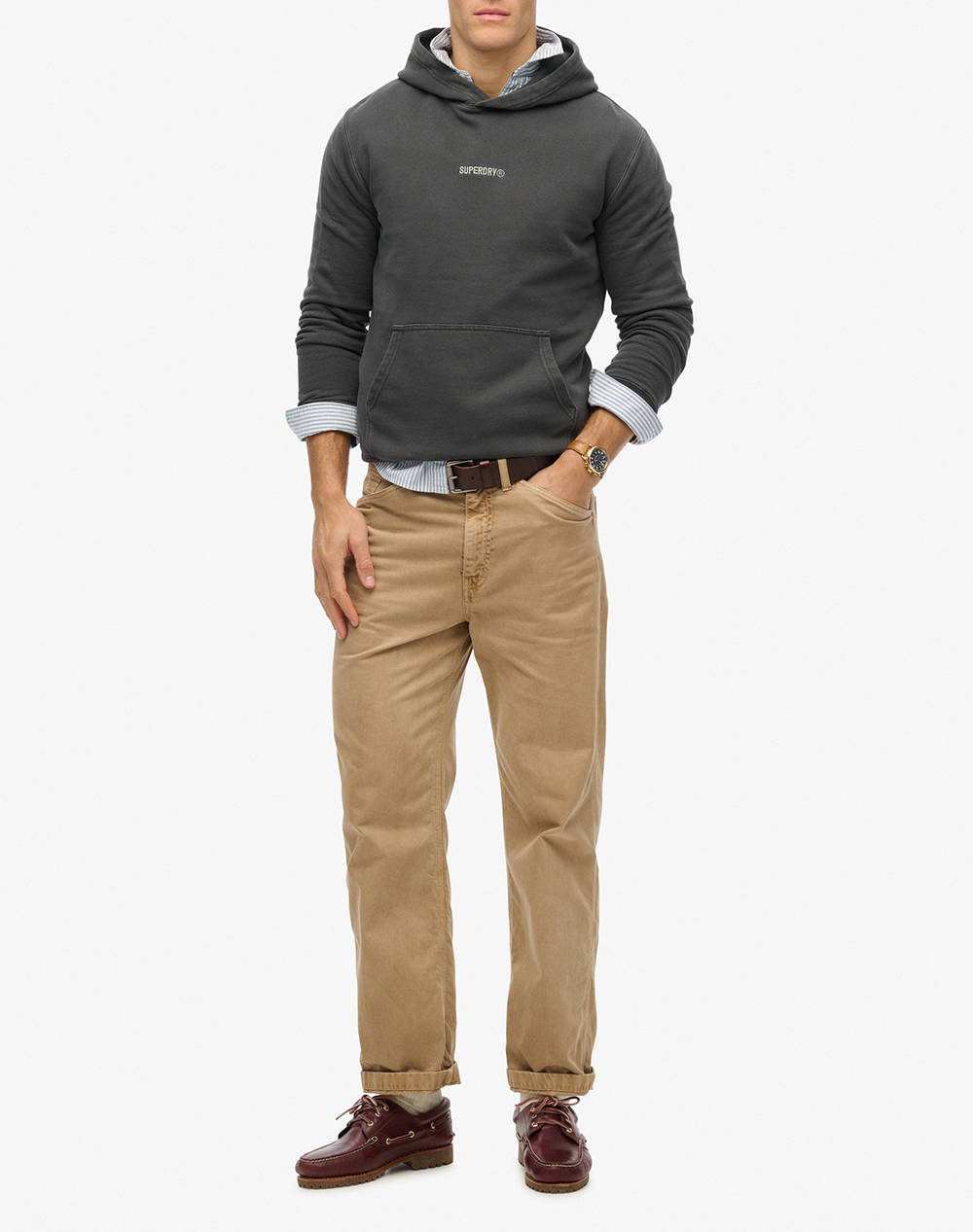 SUPERDRY D1 SDSW MICRO LOGO HOOD МЪЖКИ СУИТШЪРТ