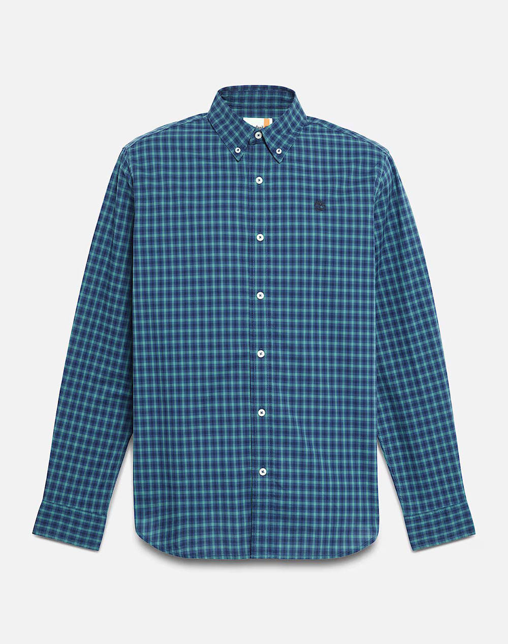 TIMBERLAND Stretch Poplin Gingham Shirt DARK DENIM YD