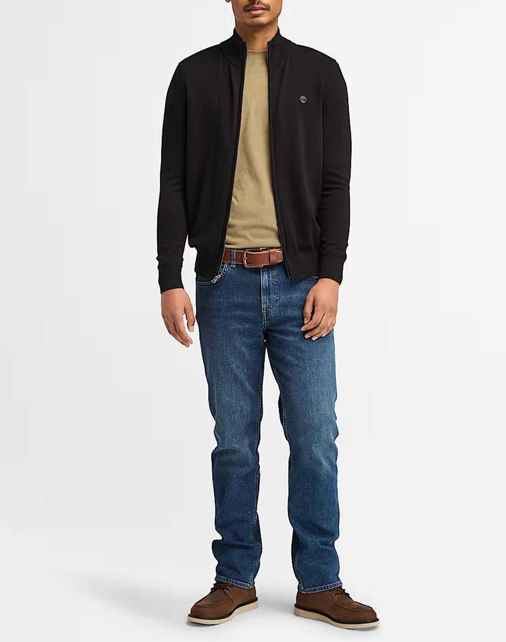 TIMBERLAND WILLIAMS RIVER Cotton YD Full Zip Sweater