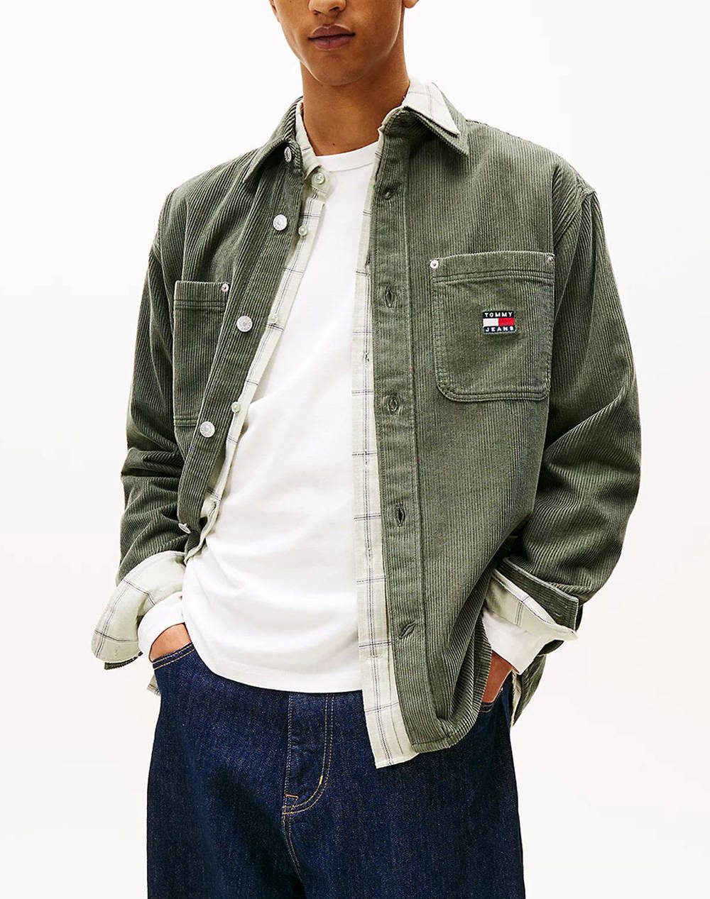TOMMY JEANS TJM RLX WASHED CORD SHIRT EXT