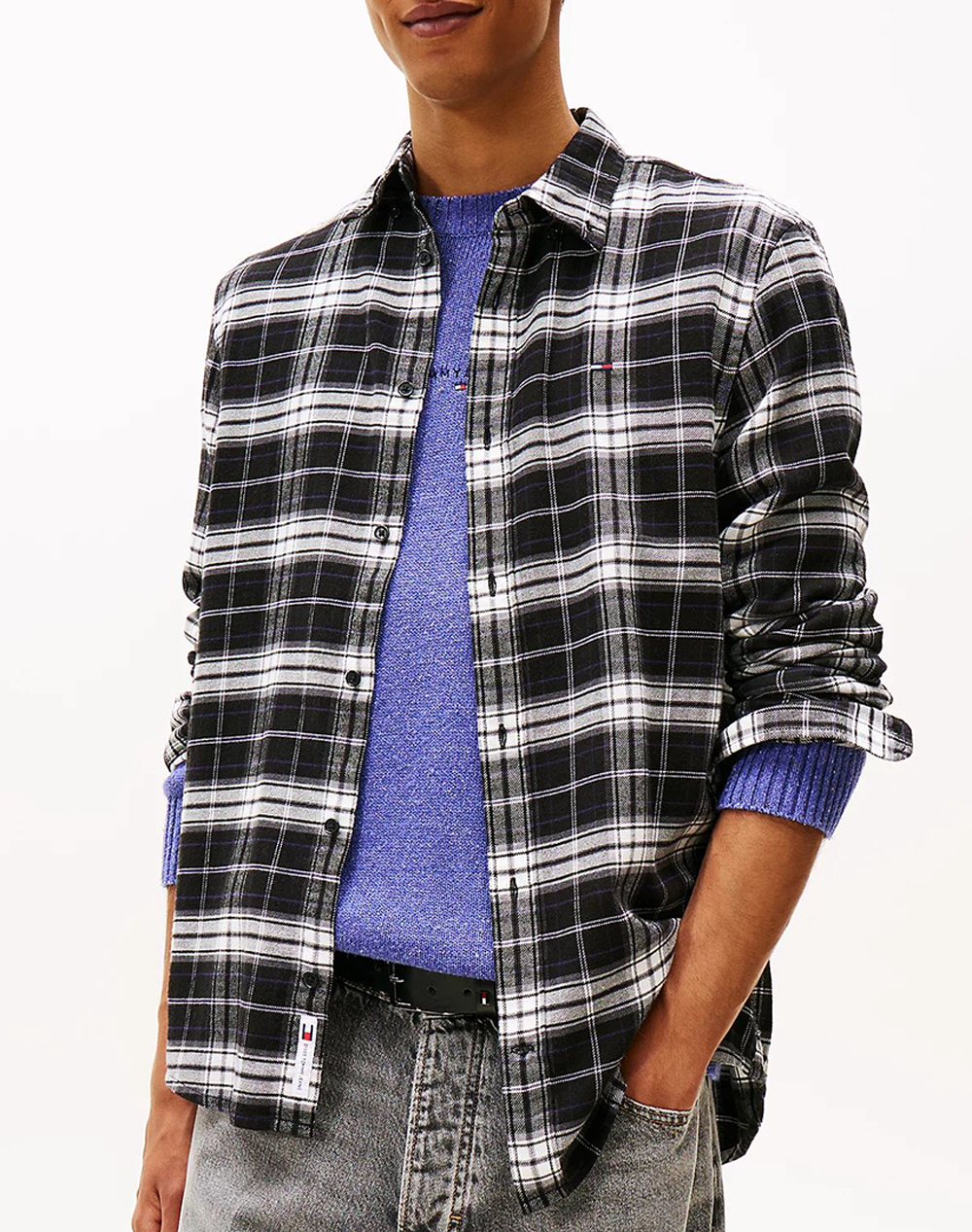 TOMMY JEANS TJM REG FLANNEL CHECK SHIRT EXT