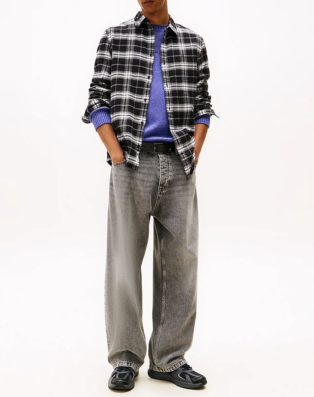 TOMMY JEANS TJM REG FLANNEL CHECK SHIRT EXT