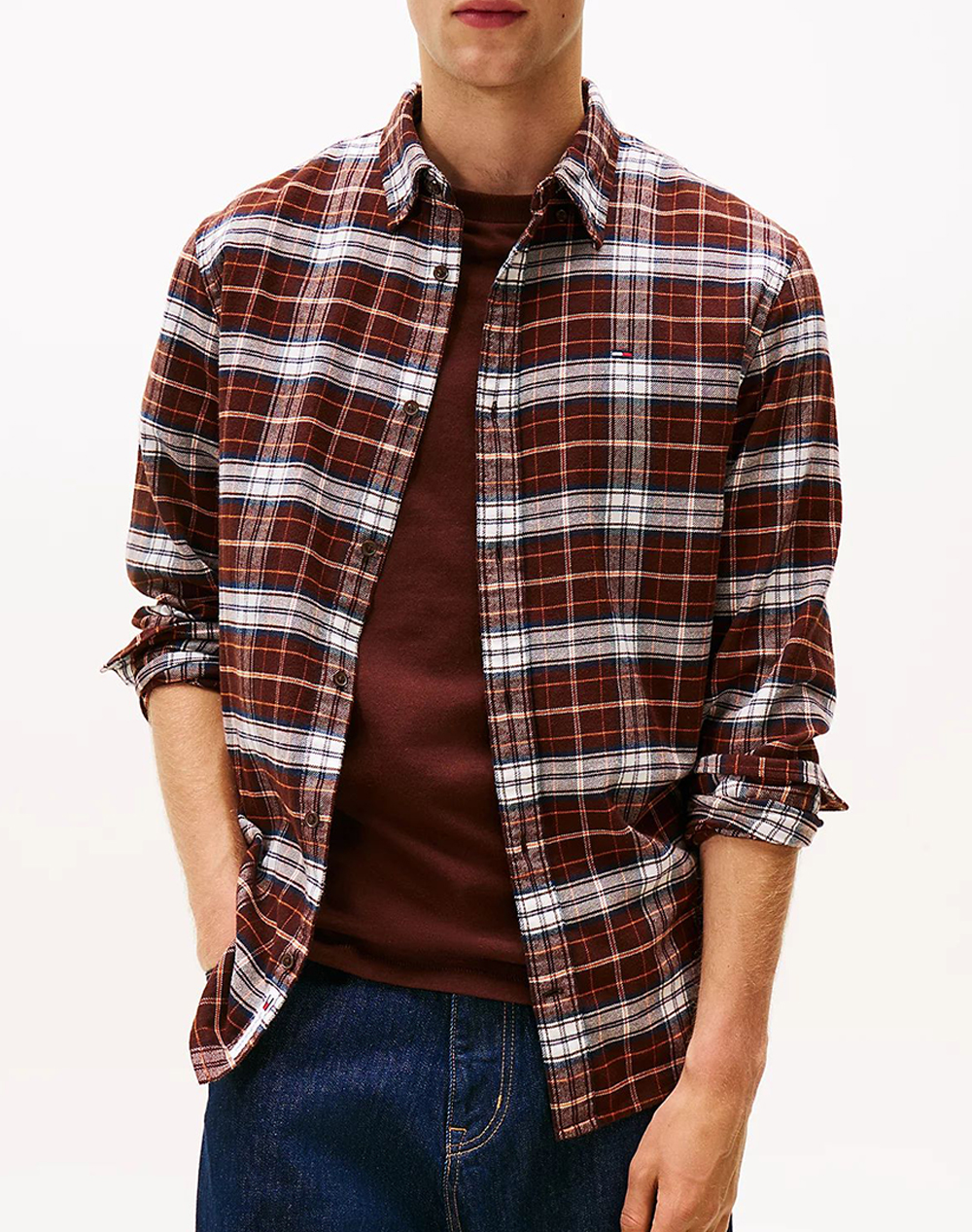 TOMMY JEANS TJM REG FLANNEL CHECK SHIRT EXT