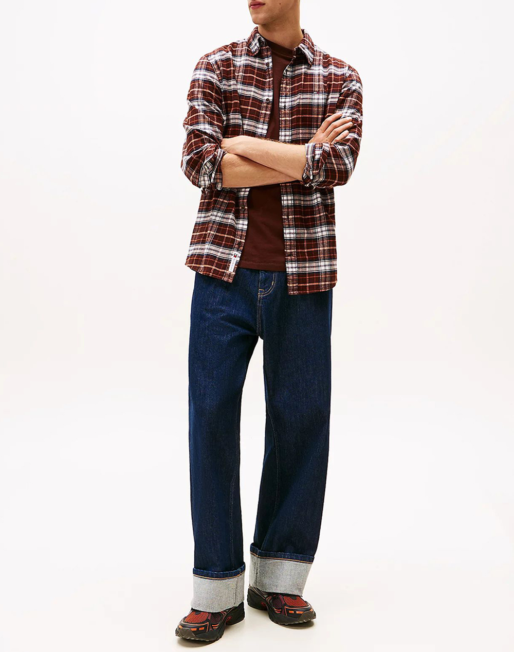 TOMMY JEANS TJM REG FLANNEL CHECK SHIRT EXT