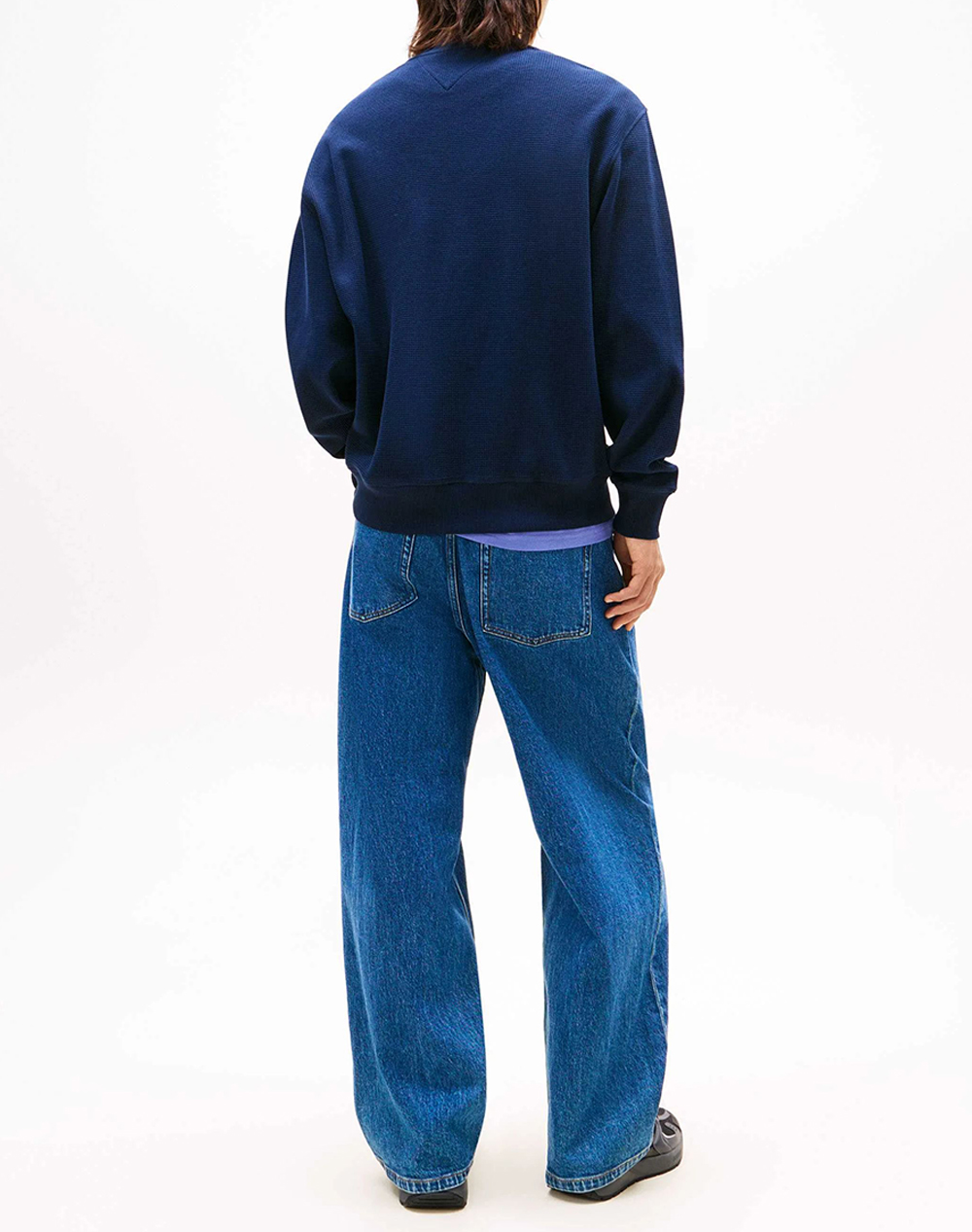 TOMMY JEANS TJM RLX WAFFLE SCRIPT CREW