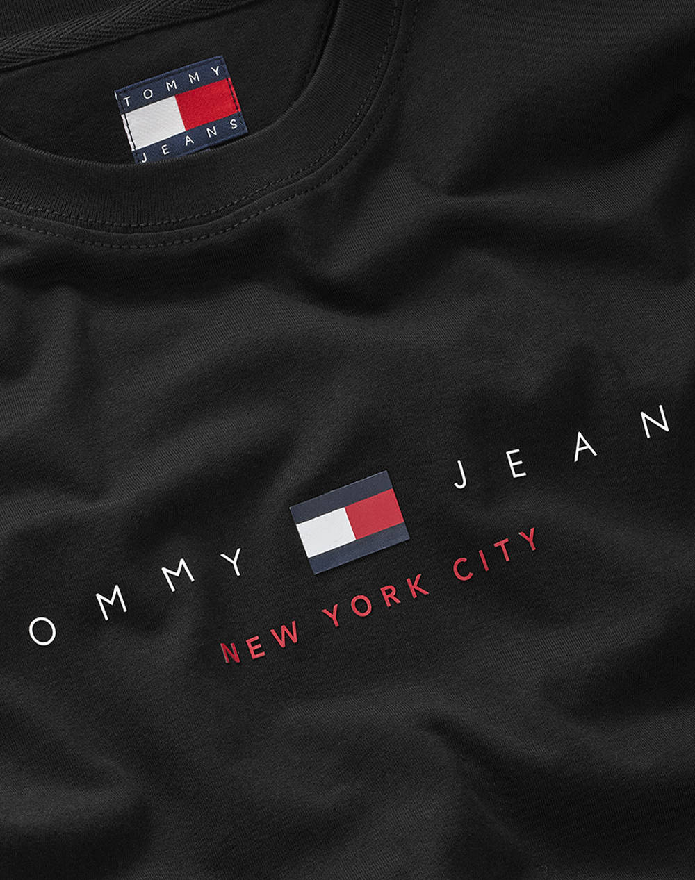 TOMMY JEANS TJM REG FLAG LINEAR SS TEE EXT